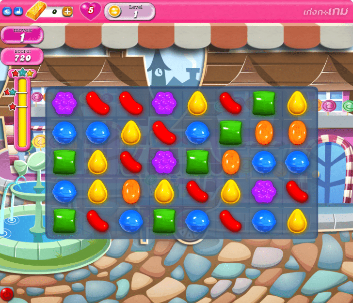 7. เกม Candy Crush Saga